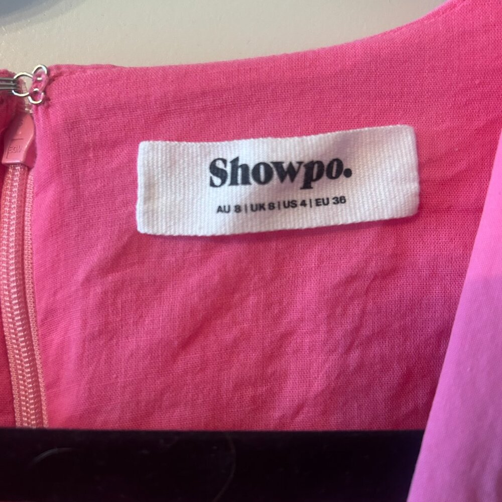Showpo Vibrant Pink Long Sleeve Dress - Picture 4 of 5